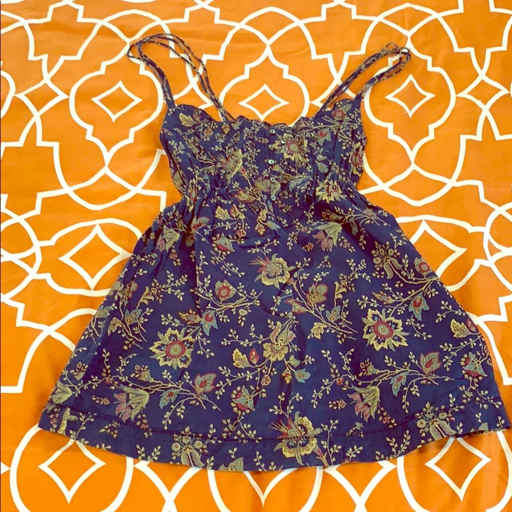 Abercrombie & Fitch Navy baby doll tank